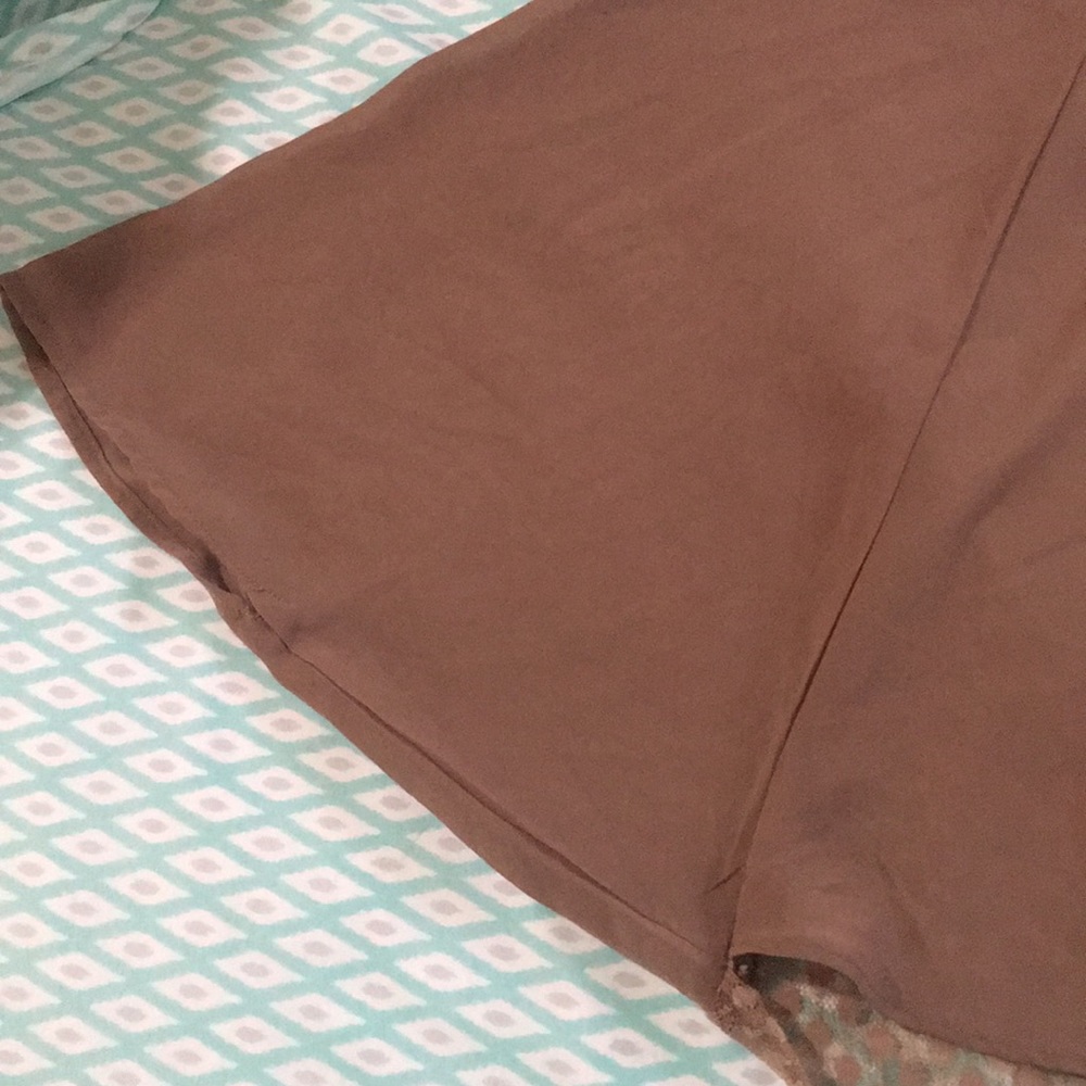 Dark Tan Flowy Blouse from Blue Bird - Picture 2 of 5